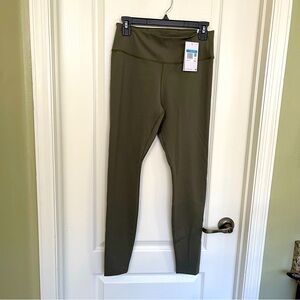 NWT Nike Army Green Full Length Dri-FIT Tight Fit Mid Rise Yoga Pant Size Medium